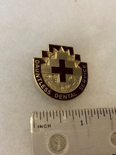 Authentic US Army DENTAC  Ft Irwin DI DUI Crest Insignia 22M 4D picture