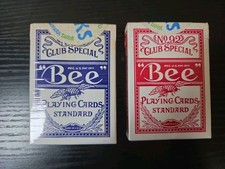 Vintage Red & Blue Bee Playing Cards No. 92 club Special Sealed Sahara Tahoe picture