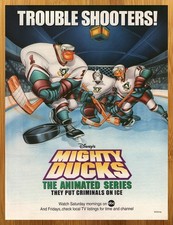 1997 Disney's Mighty Ducks Animated Series Print Ad/Poster TV Cartoon Art 90s picture