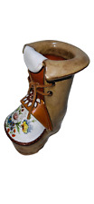 Vintage “The Clay Cobbler” Pottery Boot Planter - 6” Tall picture