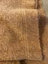 Vintage Chatham ??? Wool Blanket Soft Muted Orange Rust Color 70”x80” picture