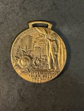 Antique 1925 VFW 26th Annual Encampment Tulsa OK Watch Fob picture