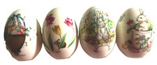 4 Noritake Easter Eggs  Limited Edition 1995, 1996, 1998, 2000 picture