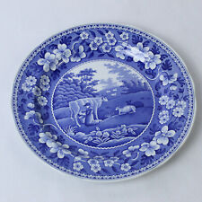 The Spode Blue Room Collection Milkmaid Collector Plate England S3625 A4 picture