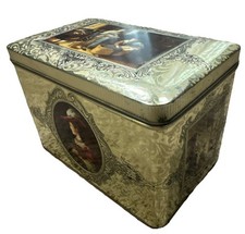 VINTAGE 1950s Dutch Art Tin Box | Golden Age Painters, Made in Holland picture