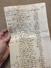 Antique 19th Century Ledger Pages 1836 1837 McDowell Stoner PENMANSHIP picture