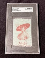 1910s S72-1 Silks Nellie McCoy Old Mill Cigarettes SGC Authentic picture