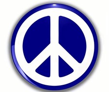 1 3/4” Peace Symbol Pin NEW Shipping Included picture