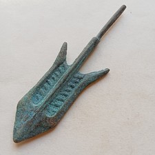 Rare Antique Old bronze Greek Roman ARROWHEAD Home Decor Collection Vintage Art picture