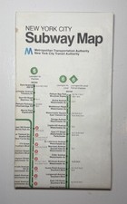 Vintage 1985 - New York City - MTA Subway Map - 22x28 picture