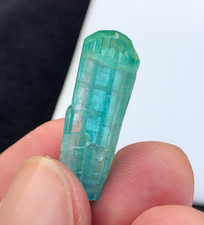Natural Sky Blue Tourmaline Terminated Crystal Sourced from Afghanistan picture