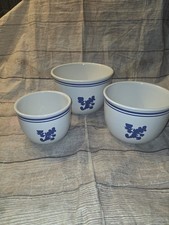 Disney 3 piece Mickey Cordon Blue ceramic  3 Piece bowl set Treasure Craft NIB picture