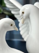 Lladro Porcelain Doves Figurine 6291 Love Nest Vintage Wedding Anniversary Gift picture