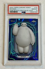 2024 Topps Chrome Disney Baymax /75 Dark Blue Lava PSA 10 GEM MINT Big Hero 6 picture