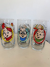 1985 Alvin and the Chipmunks Chipmunk Adventure 12oz Glasses Set Alvin Simon picture