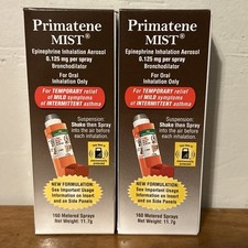 (2) Primatene Mist Epinephrine Inhalation Aerosol 160 Sprays 11.7g (EXP - 02/28) picture