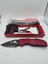 Spyderco Native 5 4V Lightweight Red FRN DLC CPM-4V Blade C41PRDBK5 Exclusive picture