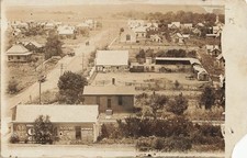 1910s W Ralston Oklahoma Town Birds Eye View RPPC Photo Postcard Pawnee County picture
