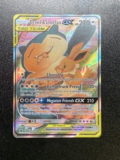 LP Eevee & Snorlax GX ULTRA RARE SM Tag Team Up SM169 Pokemon TCG Promo alt art picture