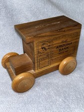 The Arizona Bank Wooden Toy Coin Bank with Trap picture