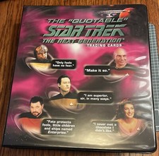The Quotable Star Trek Next Generation Trading Cards Album W/Promo BP + Auto picture