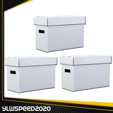 3PCS Short Comic Book Storage Boxes Holds 150 175 Stackable Archival Cardboard picture