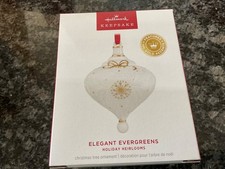 2025 Hallmark Elegant Evergreens 1st in Holiday Heirlooms Keepsake Ornament NEW picture