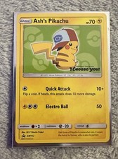 Pokémon TCG Ash’s Pikachu SM112 Black Star Promo NM picture