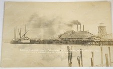 RPPC Bandon Oregon Moore Mill Wash-Cal-Ore Fifield Steamer Ships Loading Lumber picture