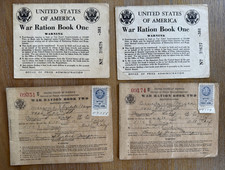 WWII US War Ration Books Lot w/ Office of Price Administration & War Damage Corp picture