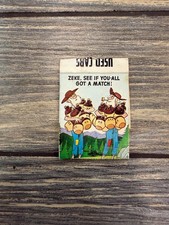Roy's Champlin Service Montrose Kansas 1950s-60s Hillbilly Cartoon Matchbook picture