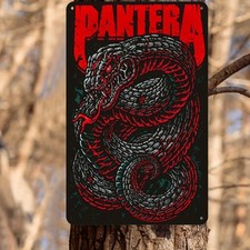 Pantera Band Vintage Heavy Rock Tin Metal Signs Home Décor Wall Art 8x12  picture