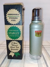 Vintage 1959 Stanley Universal Vacuum Bottle Thermos w/ Original Box – NOS picture