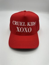 Authentic Cali Fame Rare Collectible MAGA Cruel Kids XOXO Red Trucker Hat picture