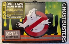 Factory Sealed Ghostbusters Metal Supply Box Tin Ghost Logo 2016 Tin Green Slime picture