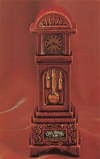 BREWERIANA EZRA BROOKS DISTILLED SPIRITS since 1957 Decanter Bottle POSTCARD picture