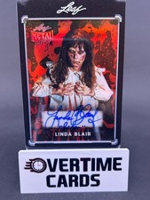 2026 Leaf Metal Halloween Linda Blair Blood Prismatic Base Autograph /2 picture