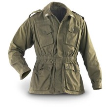 Authentic Italian Army OD Green Combat Field Jacket Shirt Parka Military Small picture