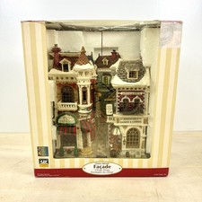 LEMAX Essex Street Facade Village Shops 45094 Porcelain Vintage Building - NICE picture