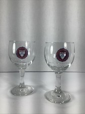 Set Of 2~Collectible University Of Pennsylvania Short Wine Glasses picture