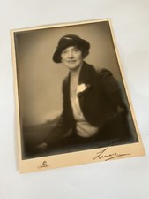 Vintage 1930s Original Lenare London Bromide Print Portrait - Art Deco Fashion picture