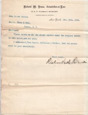 1898 Richard M Bruno Nassau St 35-37 German American Building  to Hudson NY picture