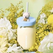 Starbucks 2025 China Cheese Butter Cute Bear Milk 12oz Straw Mug picture