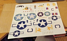 Revell  B-24D Liberator  1/48 Scale Decals Only Kit # 5625 Pack #526 Read Desc @ picture