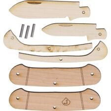 JJ's Knife Kit Two Blades Canoe Pocket Knife Wood/Metal One Piece Construction picture
