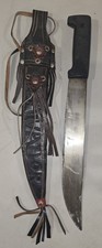 Vintage IMACASA Machete with Decorative Leather Sheath From El Salvador picture