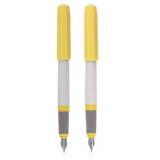 Kaweco Perkeo Light Spring Fountain Pen 2 Pack Bundle in Gray/Yellow picture