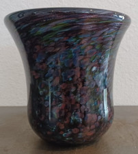 Hand Blown Glass Vase Signed And Numbered 5.5