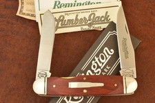 REMINGTON UMC MADE IN USA WOOD BULLET MUSKRAT MOOSE KNIFE R4468 1997 NICE picture