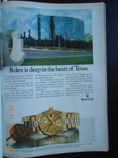 RARE 1980s Rolex Day Date Chronometer watch AD Harwood Building Dallas Texas TX picture